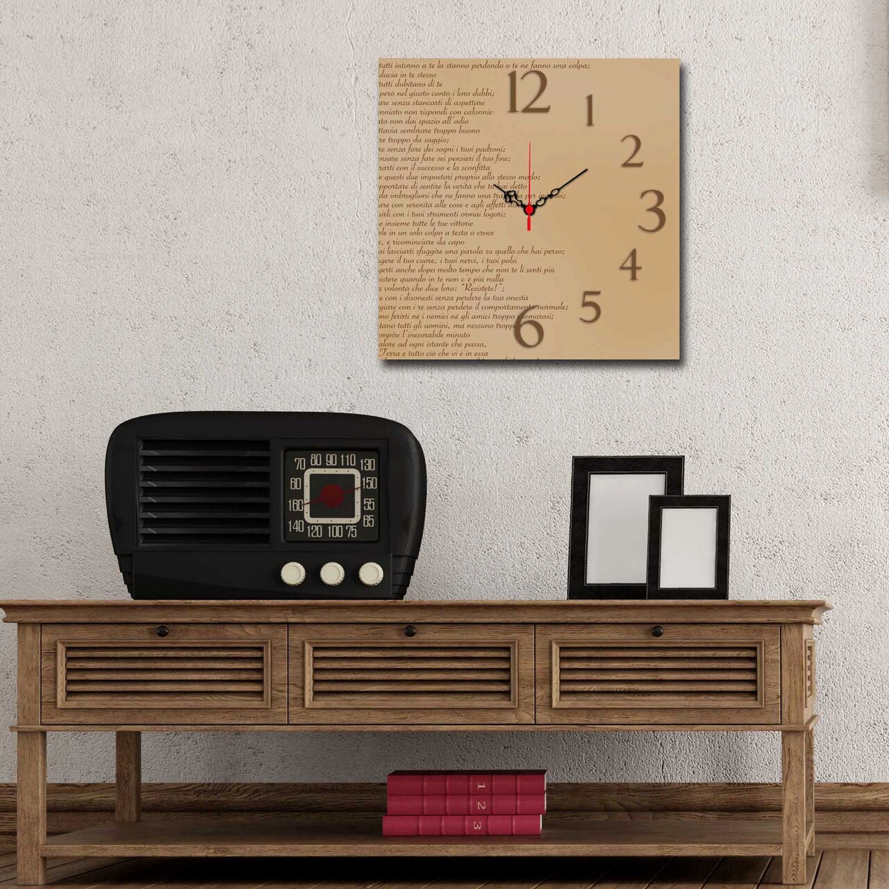 Ceas de perete, Msk-47, Dimensiune: 40 x 40 cm, Multicolor - imagine 3